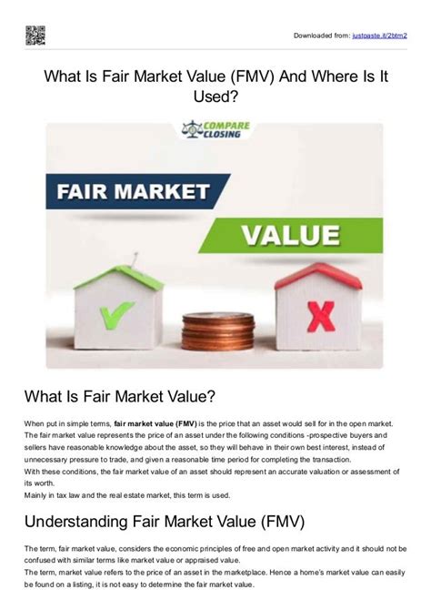 What Is Fair Market Value Fmv And Where Is It Used