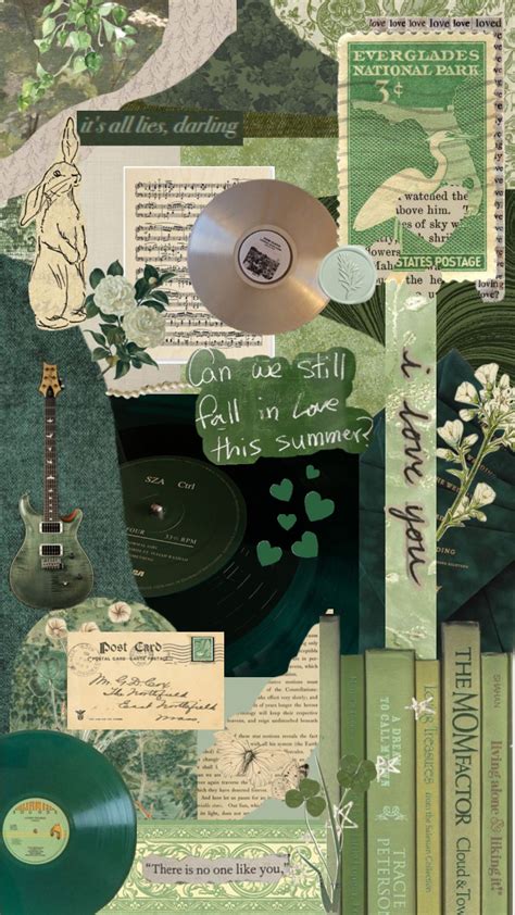 Green wallpaper - #vibes #vintage #quotes #wallpaper #books #music #green #greenaesthetic # ...