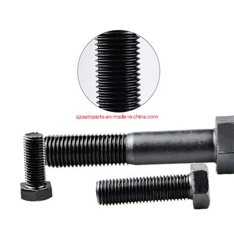 High Strength Black Oxide Hex Bolts China Hub Bolt And Auto Parts