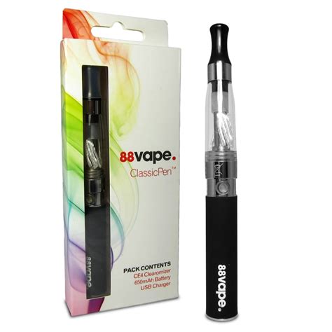 88 Vape Classic Electronic Cigarette Starter Kit 650 Mah Black