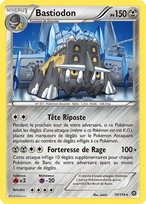 Bastiodon XY Offensive Vapeur 070 Cards Hunter