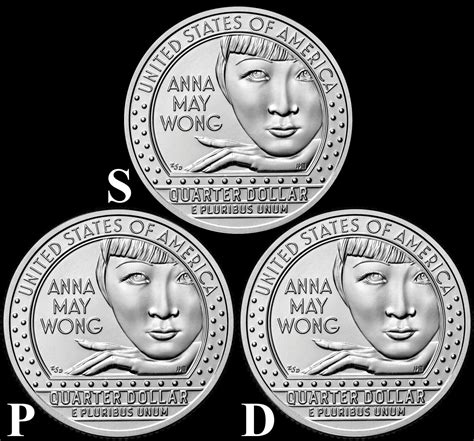 2022 Pds Anna May Wong American Women Quarters Bu 3 Coin Set Ebay