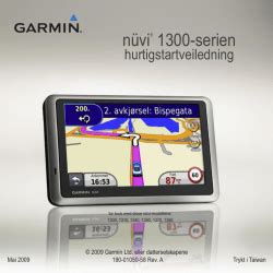 Garmin nüvi 1350T Owner s manual Quick start Guide Reference guide