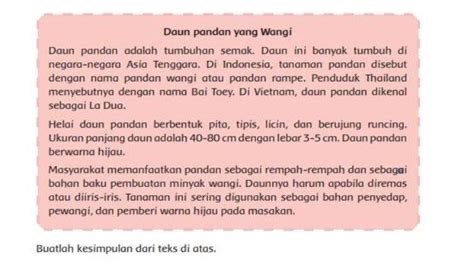 Kunci Jawaban Tema Kelas Halaman Buatlah Kesimpulan Dari Teks