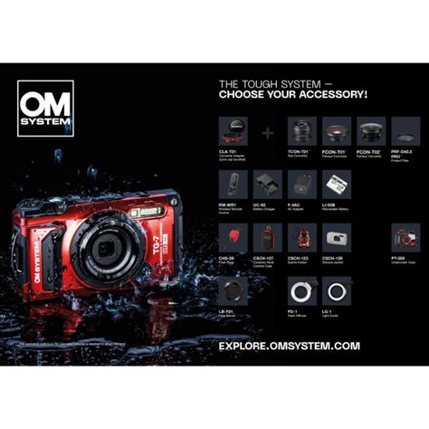 Olympus OM System TG 7 Red Tough Camera Underwater