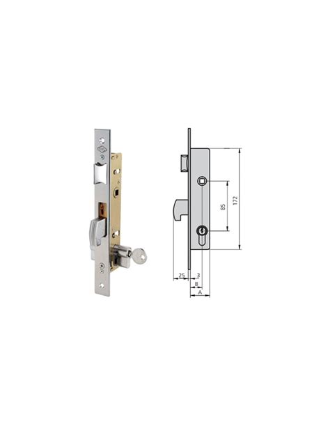 Cerradura Embutir Acero Inoxidable De Cvl