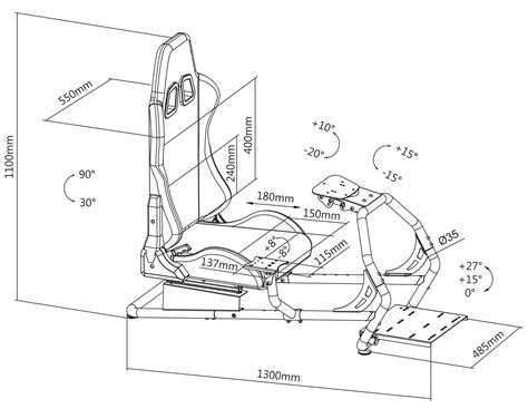 Conquer Race Simulator Seat Manual And Dimensions Knowledgebase