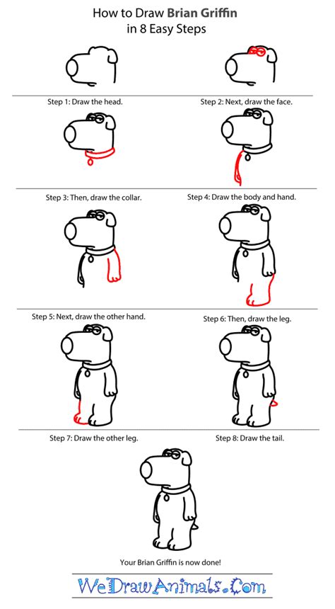 How to Draw Brian Griffin From Family Guy