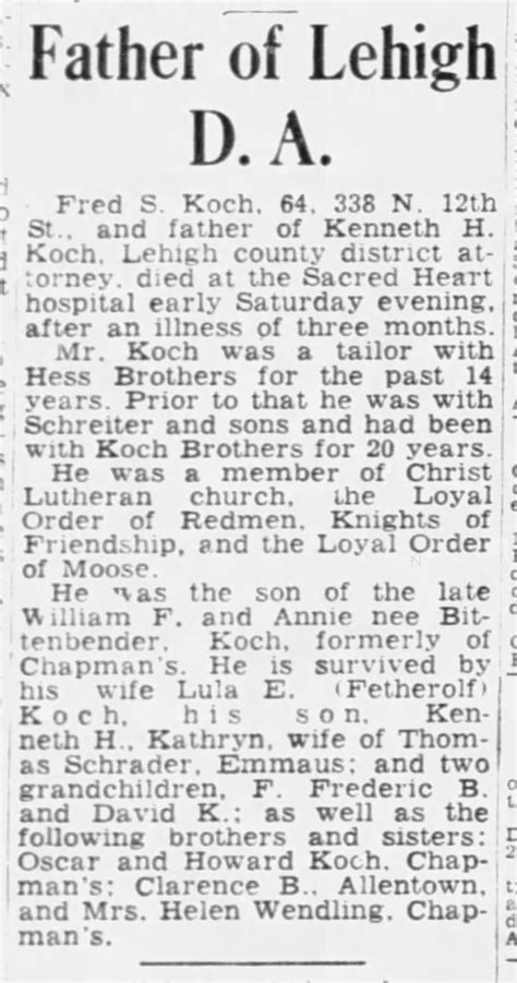 Fred Koch obituary - Newspapers.com