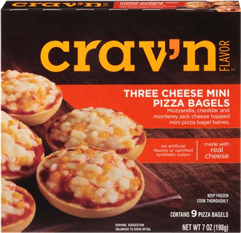 Crav N Flavor Three Cheese Mini Pizza Bagels 9Ct Hy Vee Aisles