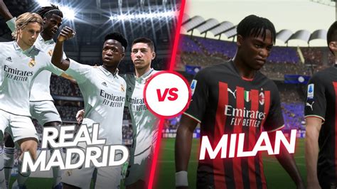 Fifa23 Real Madrid Vs Milan Amistoso Top Ps5 Gameplay Youtube