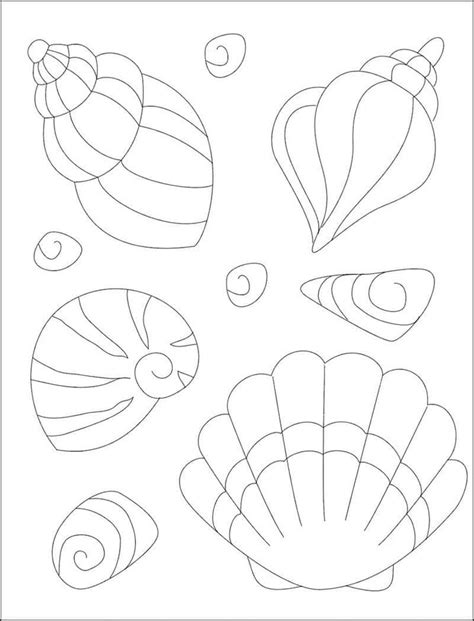 Shell Drawing Denim Art Doodle Art Designs Felt Patterns Sea Theme