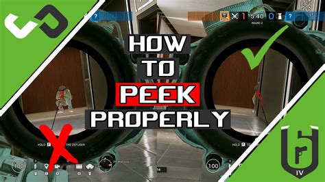 Peeking How To Peek In Rainbow Six Siege Youtube