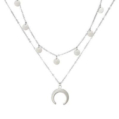 Collier Multirangs Corne Lune Atelier Bijoux Fantaisie