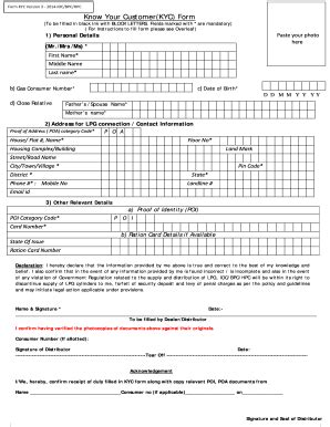 In Kyc Fill And Sign Printable Template Online