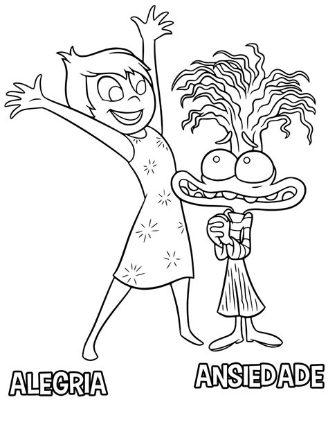 Desenho Para Colorir Alegria E Ansiedade Desenho Para Colorir