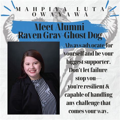 Alumni Spotlight: Raven Gray Ghost Dog - Maȟpíya Lúta﻿ Owayawa