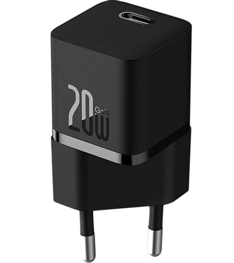 Baseus Gan Mini Fast Charger C W Eu Black Gadgetsea