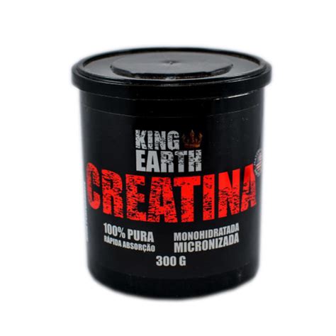 Creatina Monohidratada 100 Pura 300g King Earth No Shoptime