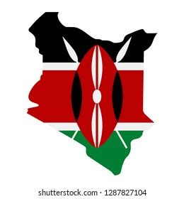 951 Kenya Map With Flag Color Stock Vectors and Vector Art | Shutterstock