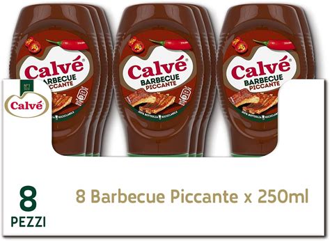 Calv Salsa Barbecue Piccante In Confezione Top Down Maxiformato