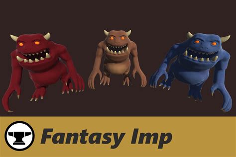 Fantasy Imp Creature 3D Creatures Unity Asset Store