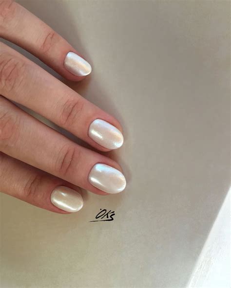 White Pearls Nail Art Móng Tay Màu Sắc Xăm