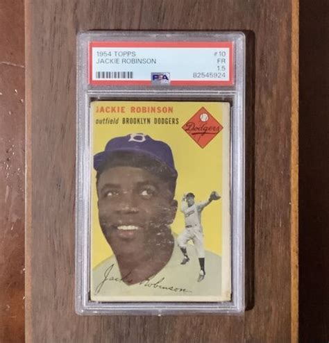 1954 TOPPS JACKIE ROBINSON 10 PSA 1 5 FR Severely Undergraded