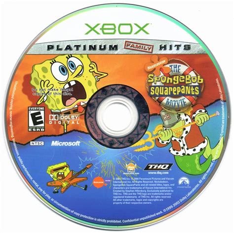 Spongebob Squarepants The Movie 2004 Xbox Box Cover Art Mobygames