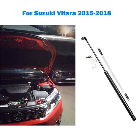 Black Carbon Fiber Tsubasa Bonnet Damper Gas Strut For Vito W639 2003