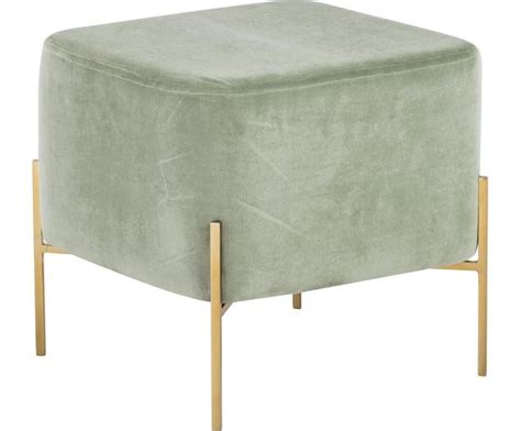 Pouf In Velluto Verde Salvia Harper Westwing