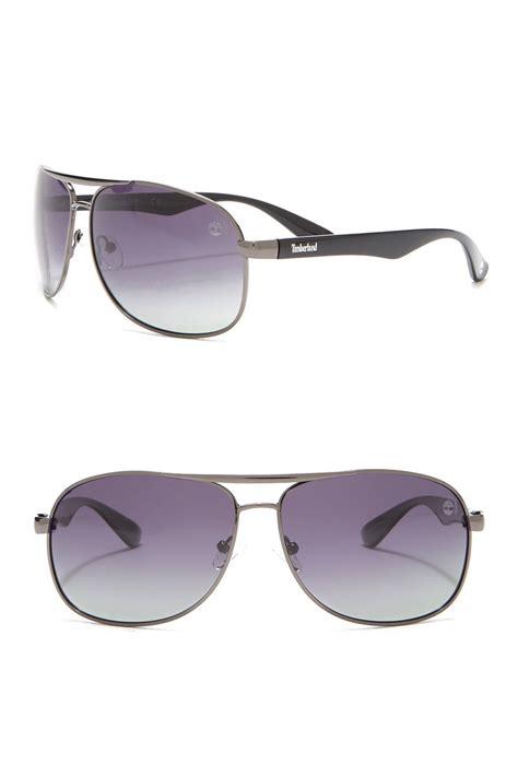 Timberland Aviator 63mm Polarized Sunglasses In Sgun Smkpz Modesens