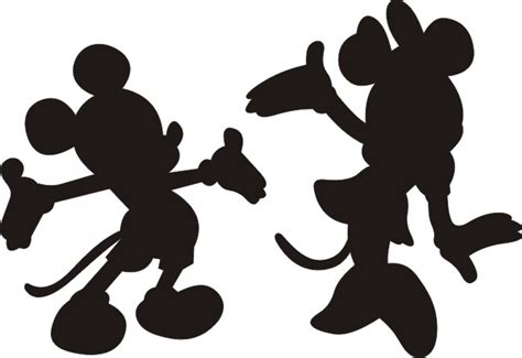 Mickey And Minnie Silhouette