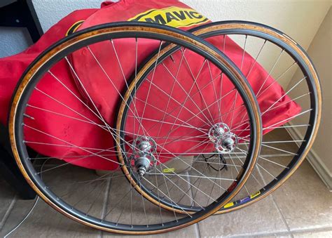 Mavic Track Pista Wheel Set W Campagnolo Hubs Ebay