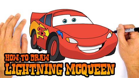 How To Draw Lightning Mcqueen Easy Drawing Art In