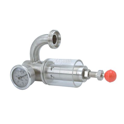 Ss Ss L Sanitary Clamp Exhaust Elbow Air Release Valve With Glass