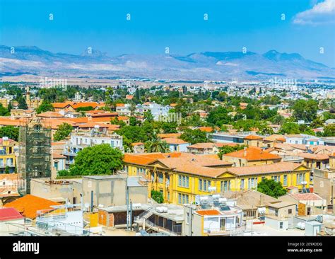 Aerial view of Lefkosia, Cyprus Stock Photo - Alamy