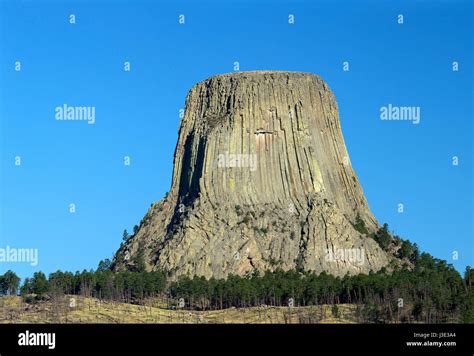 Devils Tower National Monument, Wyoming Stock Photo - Alamy