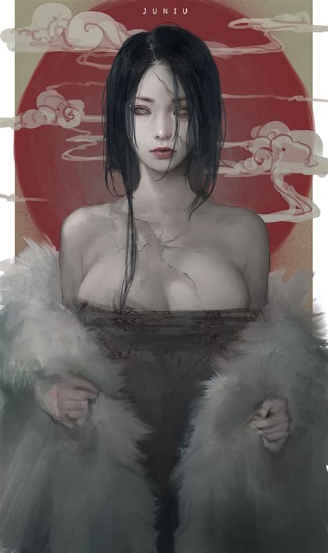 Artstation Commissions Ben Juniu Geisha Art Digital Art Anime