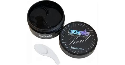 Farmstay Black Snail Hydrogel Eye Patch paakių pagalvėlės su juodosios ...