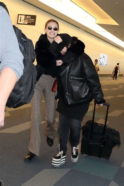 Gigi Hadid Was Spotted at Haneda International Airport in Tokyo 01/26