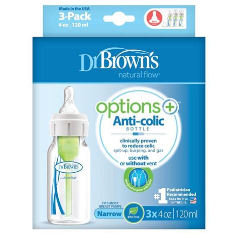 Buy Dr Browns Options Anti Colic With Level 1 Teat Narrow Neck Feeding