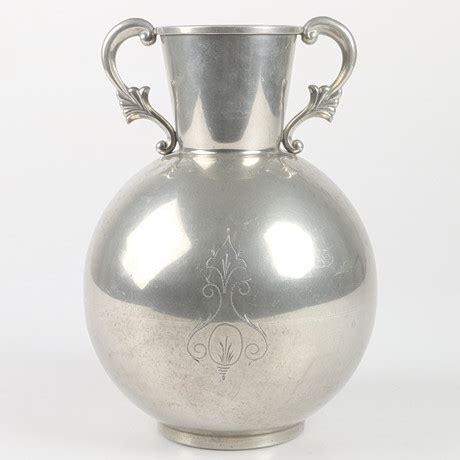 Vas Tenn Lundin Lindberg Eskilstuna Art Deco Silver Metall