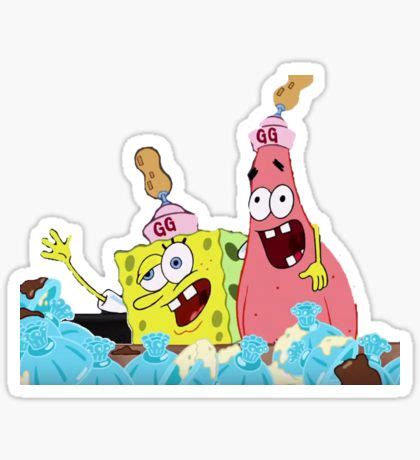 25 Spongebob And Patrick Sticker By Megan Carney