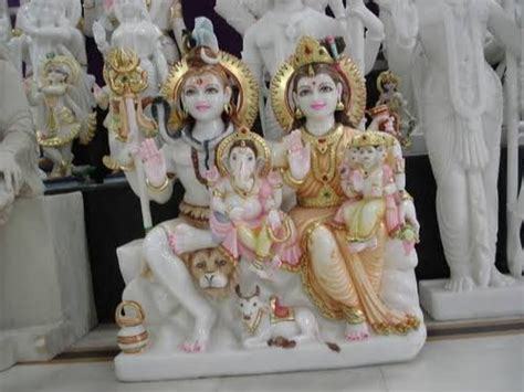 Hindu Marble Shiv Parivar Statue For Worship Size Ft At Rs