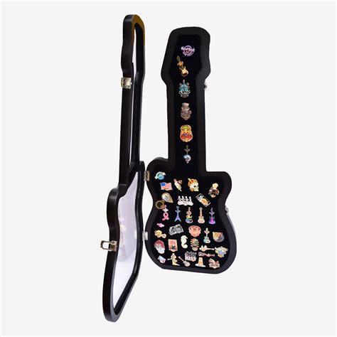 Guitar Shaped Pin Display Case Online Rock Shop