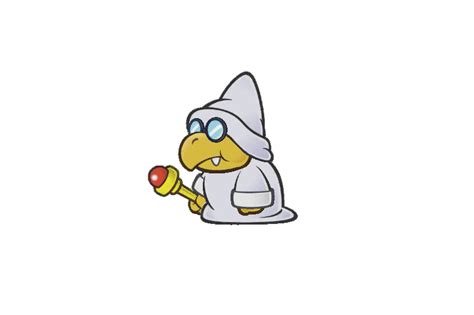 File Pmttydns Tattle Log White Magikoopa Png Super Mario Wiki The