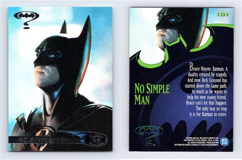 No Simple Man Batman Forever Fleer Ultra Trading Card