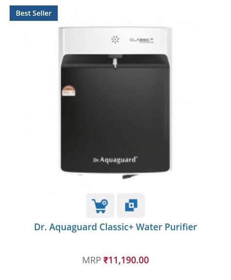 Dr Aquaguard Classic Uv Water Purifier At Rs Piece Aquaguard