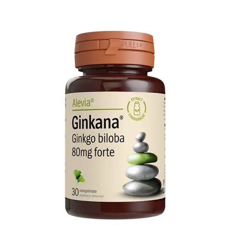 Ginkana Ginko Biloba Forte Mg Comprimate Alevia Bebe Tei